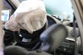 Airbag exploded Royalty Free Stock Photo