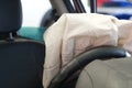 Airbag exploded Royalty Free Stock Photo