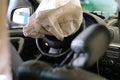 Airbag exploded Royalty Free Stock Photo