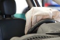 Airbag exploded Royalty Free Stock Photo