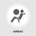 Airbag flat icon