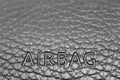 Airbag sign on dashboard Royalty Free Stock Photo