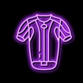 airbag vest motorcycle accessory neon glow icon illustration