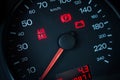 Airbag warning light. Royalty Free Stock Photo