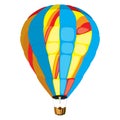 Airballoon cartoon on white background