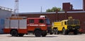 Airbase Emergency Services Firetrucks Royalty Free Stock Photo