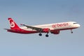 AirBerlin Airbus A321 airplane at Palma de Mallorca