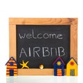 Airbnb on blackboard