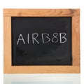 Airbnb on blackboard Royalty Free Stock Photo