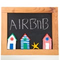 Airbnb on blackboard