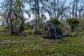 Airboat in Thick Swamp