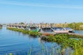 Airboats dock in Eveglades national park, Florida, USA