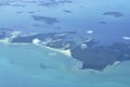 Airborne island view