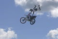 Airborne moto cross driver