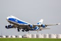 AirBridgeCargo Boeing 747-400ERF Royalty Free Stock Photo
