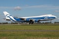 AirBridgeCargo Boeing 747-400F Royalty Free Stock Photo