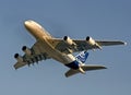 Airbus 380 Flying Royalty Free Stock Photo