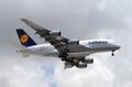 Airbus A-380 jumbo jet Royalty Free Stock Photo