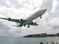 Airbus A-380 landing in St. Maarteen