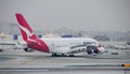 Airbus 380 Los Angeles International Airport Royalty Free Stock Photo