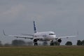 Airbus A320 with new sharklets Royalty Free Stock Photo