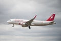 Airbus A320 of Air Arabia in the air