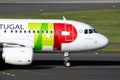 Airbus A319 airplane from TAP Air Portugal airlines