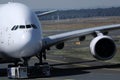 Airbus A380-800 close-up view of cabin crew