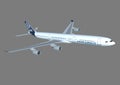 Airbus A340-600 commercial aircraft Royalty Free Stock Photo
