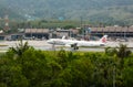 Airbus Dragon brakes on the runway