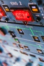 Airbus A320 Fire pushbuttons and warning lights