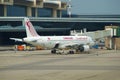 Airbus A320-211 `Gafsa El Xar` TS-IML Tunisair on the Malpensa airport, Milan