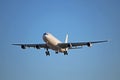 Airbus A340-300 In Generic White Livery Front View Royalty Free Stock Photo