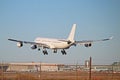 Airbus A340-300 In Generic White Livery Landing In Toronto Royalty Free Stock Photo