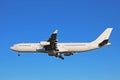 Airbus A340-300 In Generic White Livery Side Profile Royalty Free Stock Photo