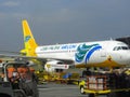 Airbus A-320 at the international airport in Manila on the Philippines 14.12.2012 Royalty Free Stock Photo