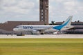 Airbus A320 jet airliner taxiing Royalty Free Stock Photo