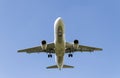 Airbus A320 - 214 landing at Birmingham airport Royalty Free Stock Photo