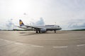 Airbus A320 Lufthansa. Russia. Saint-Petersburg. August 10, 2017. Royalty Free Stock Photo