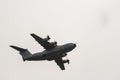 An Airbus A400M for the Bastille Day in Paris - Un Airbus A400M dans le ciel de Paris pour le 14 Juillet Royalty Free Stock Photo