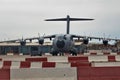 Airbus A400 M on the tarmac in Gibraltar during the day Royalty Free Stock Photo