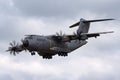 Airbus Military Airbus Defense and Space A400M Atlas four engined large military transport aircraft F-WWMZ. Royalty Free Stock Photo