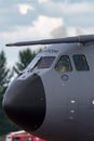 Airbus Military Airbus Defense and Space A400M Atlas four engined large military transport aircraft F-WWMZ. Royalty Free Stock Photo