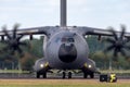 Airbus Military Airbus Defense and Space A400M Atlas four engined large military transport aircraft F-WWMZ. Royalty Free Stock Photo