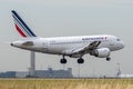 Airbus A318-111 operated by Air France on landing Royalty Free Stock Photo