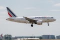 Airbus A318-111 operated by Air France on landing