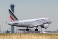 Airbus A318-111 operated by Air France on landing Royalty Free Stock Photo