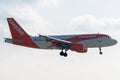 Airbus A319-111 operated by easyJet landing