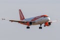 Airbus A319-111 - 3675, operated by easyJet landing Royalty Free Stock Photo