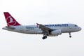 Airbus A319-132 - 4665, operated by Turkish Airlines landing